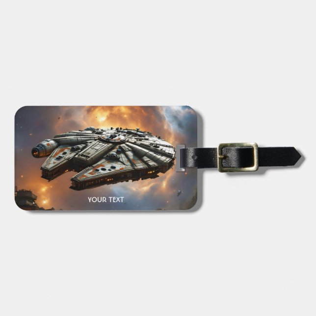 Etiqueta De Bagagem Planeta Espacial Fantasy (Frente Horizontal)