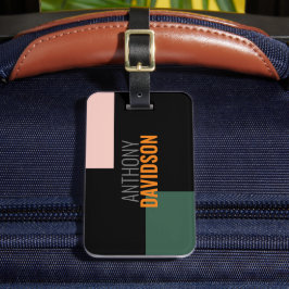 Etiqueta De Bagagem Planilha profissional mínima moderna