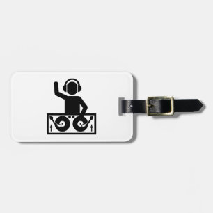 Etiqueta De Bagagem Plataformas giratórias do DJ