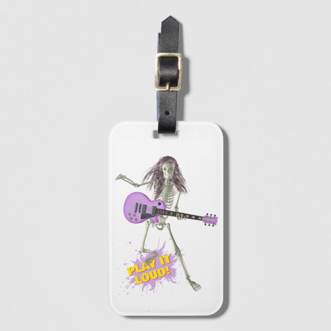 Etiqueta De Bagagem Play It Loud!  (Frente Vertical)