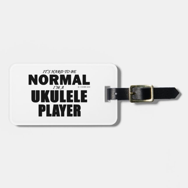 Etiqueta De Bagagem Player Ukulele Normal (Frente Horizontal)