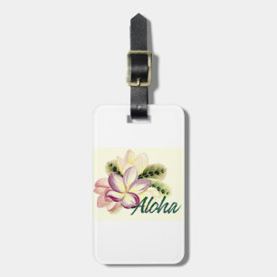 Etiqueta De Bagagem Plumeria Aloha