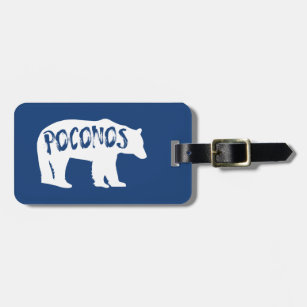 Etiqueta De Bagagem Poconos Bear
