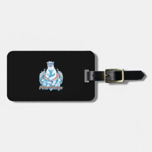 Etiqueta De Bagagem Polar Plunge Ice Jump Engraçado Urso Polar Engra