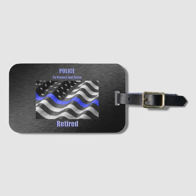 Etiqueta De Bagagem Polícia (Frente Horizontal)