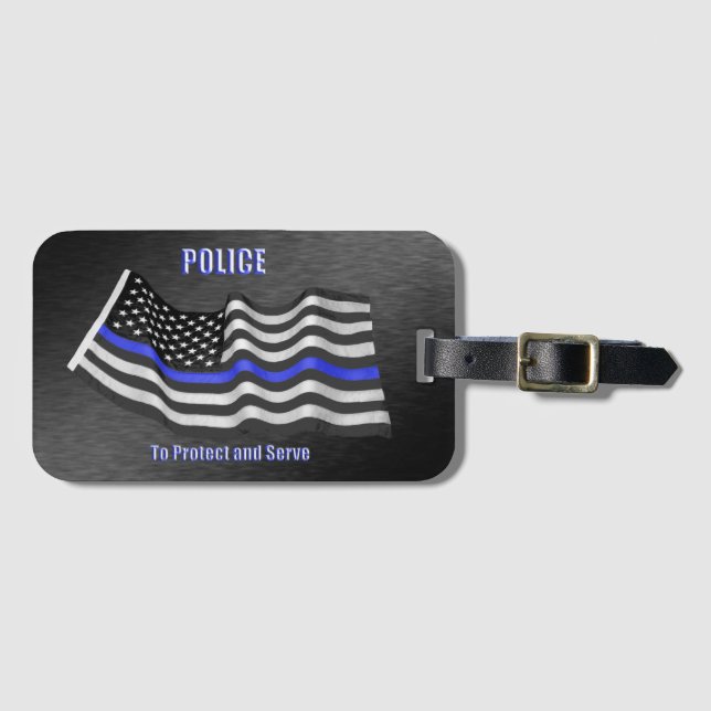 Etiqueta De Bagagem Polícia (Frente Horizontal)