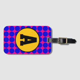 Etiqueta De Bagagem Polka Dots blue