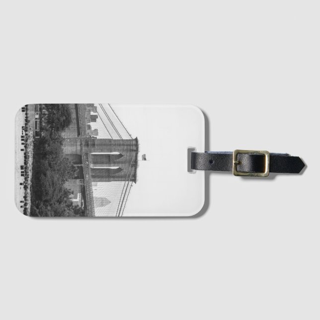 Etiqueta De Bagagem Ponte de Brooklyn  (Frente Horizontal)