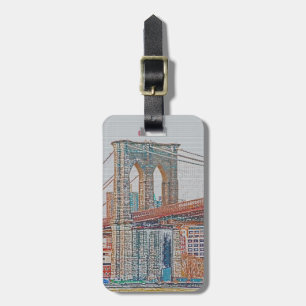 Etiqueta De Bagagem Ponte de Brooklyn