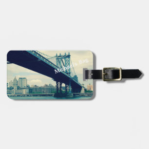 Etiqueta De Bagagem Ponte de Manhattan, Tag feito sob encomenda da