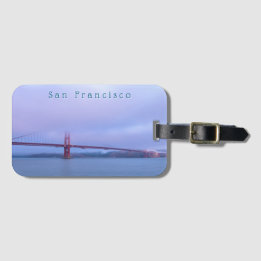 Etiqueta De Bagagem Ponte Golden Gate na Névoa da Manhã