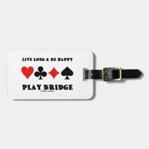 Etiqueta De Bagagem Ponte Live Long & Be Happy Play (Quatro Conjuntos
