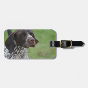 Etiqueta De Bagagem Ponteiro de cabelos curtos alemão doce