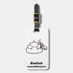 Etiqueta De Bagagem Poop in Love - Brootsch the PooPoo