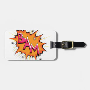 Etiqueta De Bagagem Pop art Bam cómico!