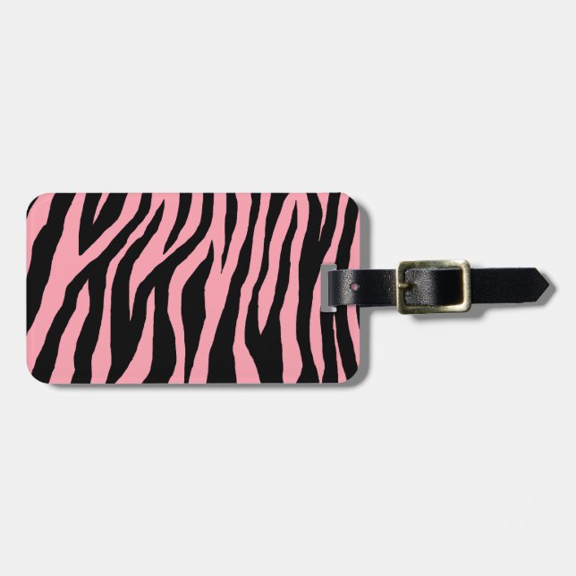 Etiqueta De Bagagem Pop Zebra (Frente Horizontal)