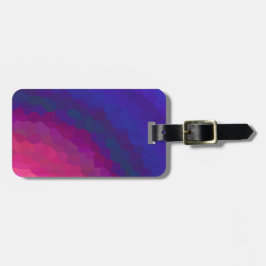 Etiqueta De Bagagem Por do sol abstrato do rosa, o roxo e do azul