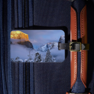 Etiqueta De Bagagem Pôr do sol no Yosemite Tunnel View Winter Wonderla