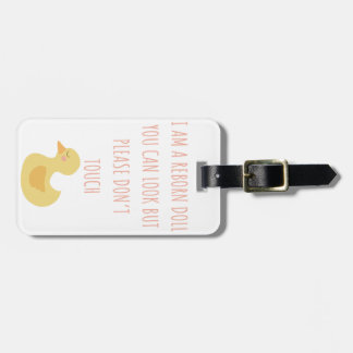 Etiqueta De Bagagem Por favor, não toque na etiqueta do assento da bon