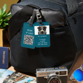 Etiqueta De Bagagem Portador de animal de estimação digitalizar se per