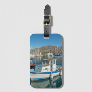 Etiqueta De Bagagem Porto de Bozburun perto de Marmaris, Turquia