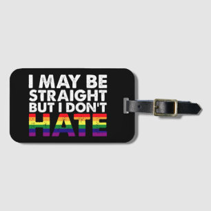 Etiqueta De Bagagem Posso ser Hetero, mas não odeio Gay LGBT