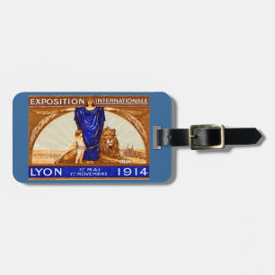Etiqueta De Bagagem poster de Expo Internacional Lyon 1914