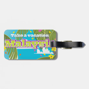 Etiqueta De Bagagem Poster de viagens art. dos desenhos animados de