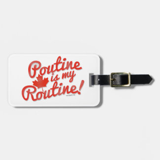 Etiqueta De Bagagem Poutine Que É Minha Rotina