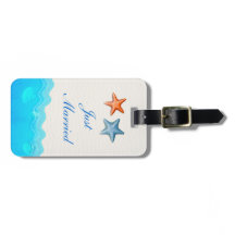 Praia com Recem casados de Casamento de Starfish