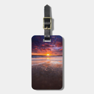 Etiqueta De Bagagem Praia Estadual de Ventura ao Pôr-do-Sol