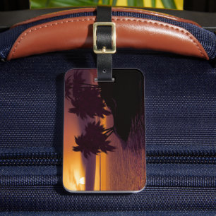 Etiqueta De Bagagem Praia Tropical
