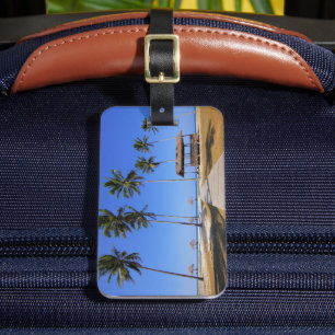 Etiqueta De Bagagem Praia Tropical
