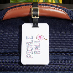 Etiqueta De Bagagem Pré-Pickleball Personalizado