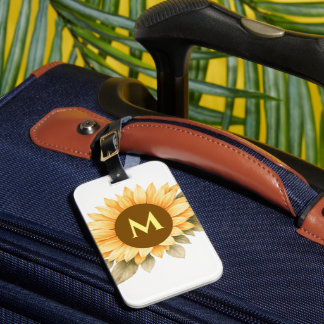 Etiqueta De Bagagem Presente Boho Monograma Cottagecore