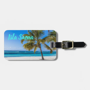 Etiqueta De Bagagem Presente de Isla Saona Beach Domenican Republic