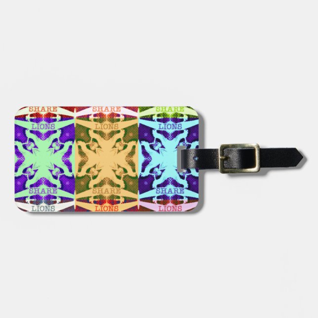 Etiqueta De Bagagem presente de leões Hakuna Matata (Frente Horizontal)