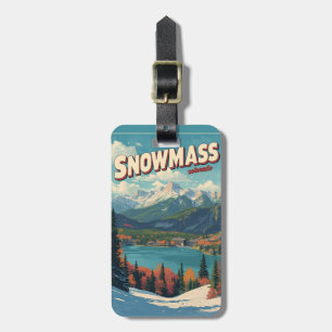 Etiqueta De Bagagem presente de SNOWMASS vintage lago aspen Colorado e