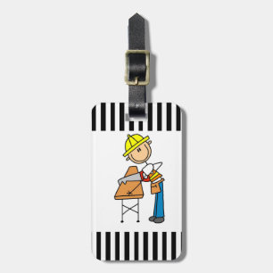 Etiqueta De Bagagem Presentes da madeira serrada do Sawing do