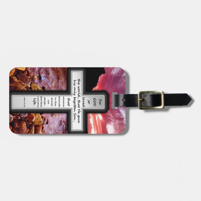 Etiqueta De Bagagem Presentes do 3:16 de John (Frente Horizontal)