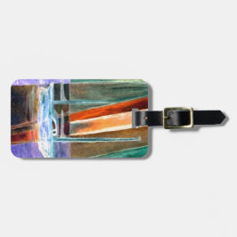 Etiqueta De Bagagem Presentes intangíveis abstratos da decoração da