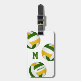 Etiqueta De Bagagem presentes no time de viagem de vôlei para rapariga