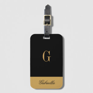 Etiqueta De Bagagem Preto do ouro