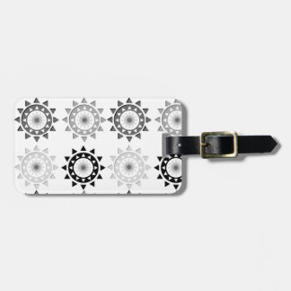 Etiqueta De Bagagem Preto e cinzas expor ao sol o Tag da bagagem