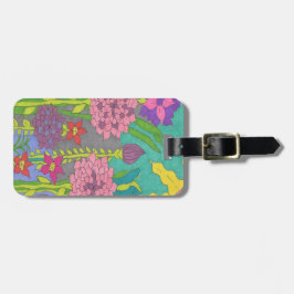 Etiqueta De Bagagem Primavera Floral Garden