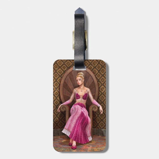 Etiqueta De Bagagem Princesa de Conto de Fadas (Traseira Vertical)