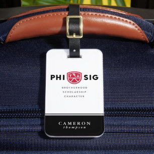 Etiqueta De Bagagem Princípios da Phi Sigma Kappa