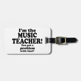 Etiqueta De Bagagem Problema Com Isso - Professor De Música