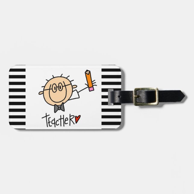 Etiqueta De Bagagem Professor (Frente Horizontal)