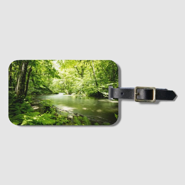 Etiqueta De Bagagem Profundamente na floresta (Frente Horizontal)